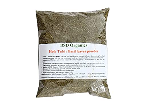 BSD Organics Powder of Edible Dried Basil leaves Albahaca