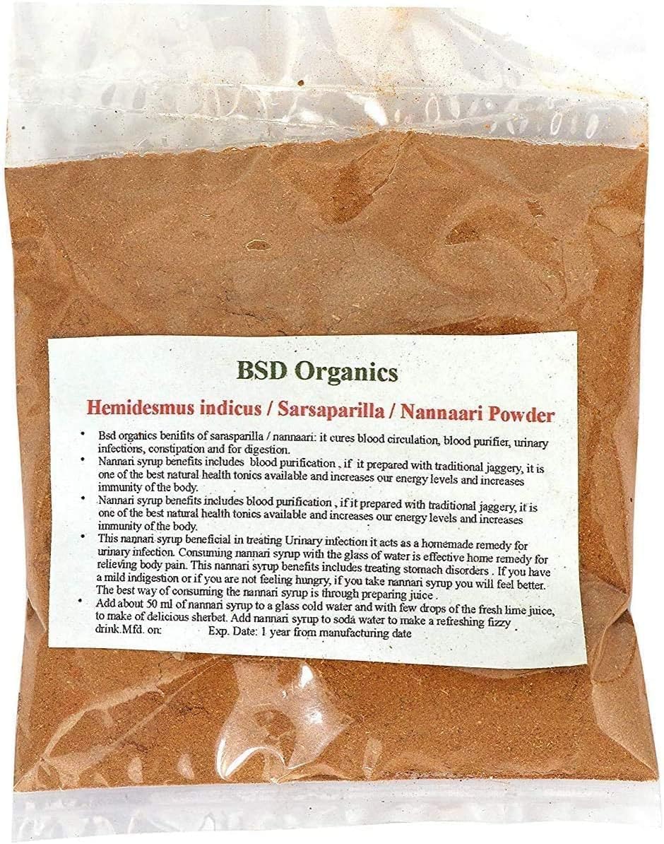 Herby Nannari / Sarsaparilla Powder-200 Gm / 7.05 Oz