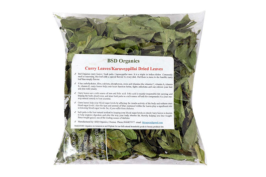 Curry Leaves / Karuveppillai / Kari Patty Dried Leaves Granules - 200 Gm / 7.05 Oz