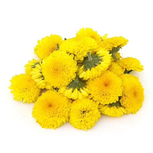 BSD Organics FreshY Marigold /Saamandhi / Chrysanthemum  Flowers/   Bunch of Ten