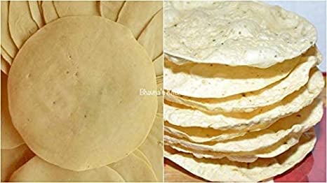 BSD Organics Ready to Fry Vegetarien Snack Urad Papad/ Udad Paapad / Ulundu Appalam (100 Gram / 3.5 Ounce)