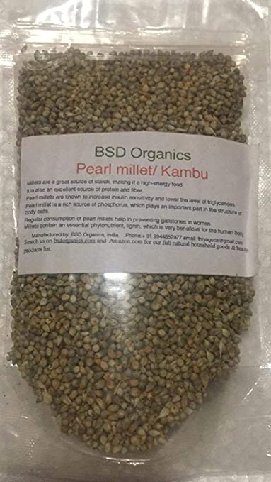 BSD Organics HealthY Pearl Millet / Kambu - 200 Gram / 7 Ounce