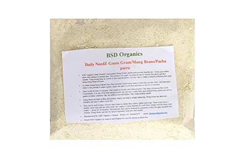 BSD Organics Powder of Daily NeedZ Green Gram/ Mung Beans/ Pacha Pairu - 200 G
