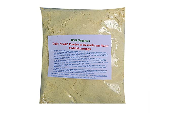 BSD Organics Daily NeedZ Powder of Besan/Gram Flour/kadalai paruppu - 50 Gram / 1.7 Ounce